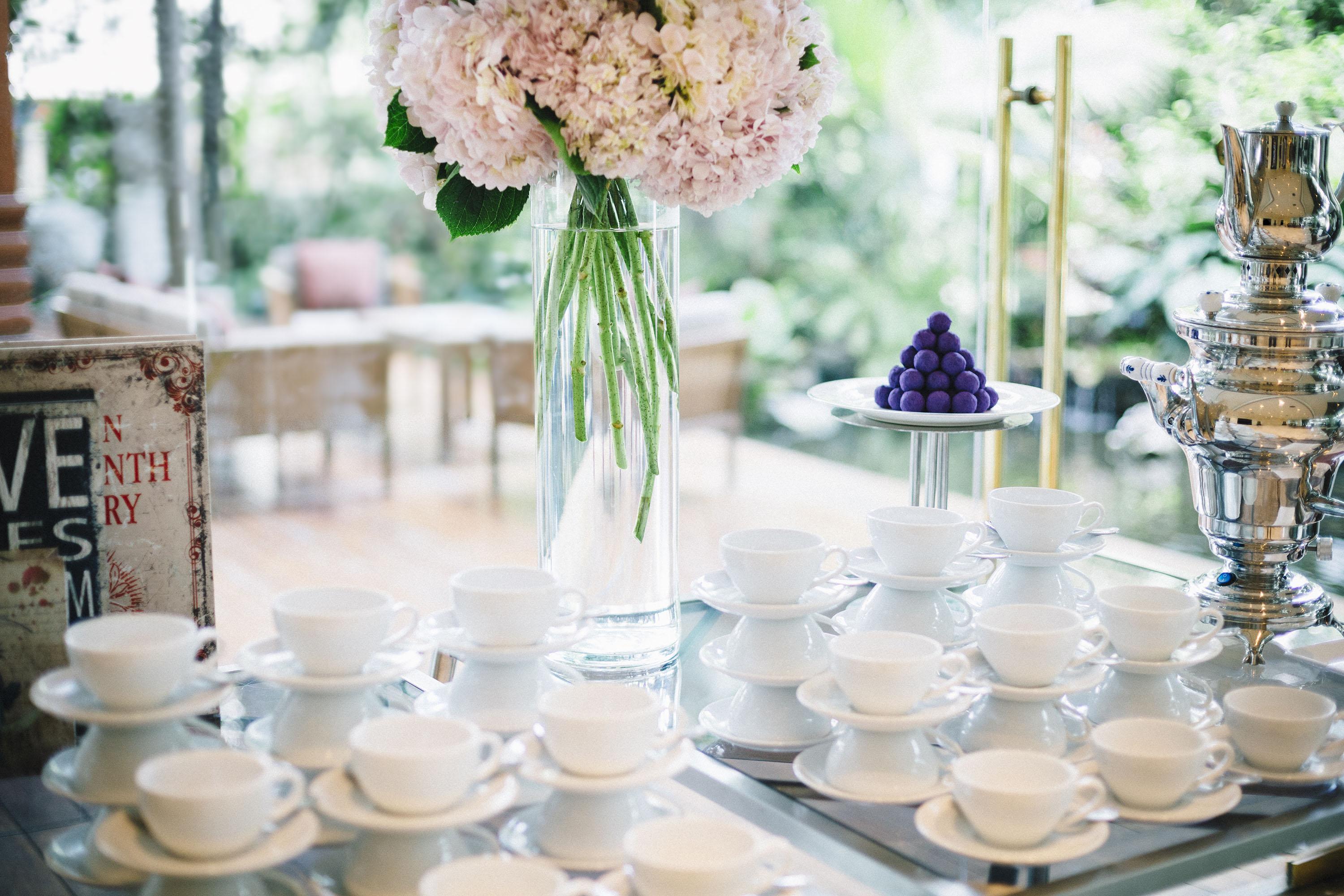 Anantara Siam Bangkok Hotel Exteriör bild Tea time